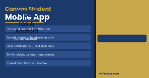 canvas student mobile app ios android assignment submission notifications