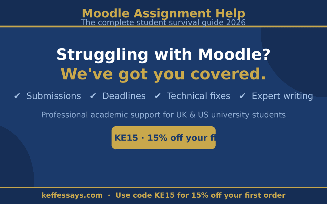 Moodle Assignment Help: The Complete Student Survival Guide and 4 technical problem fixes