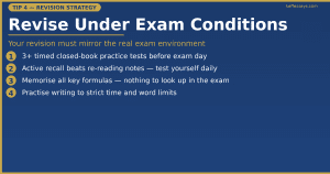 revision strategy for proctored exam closed book timed practice