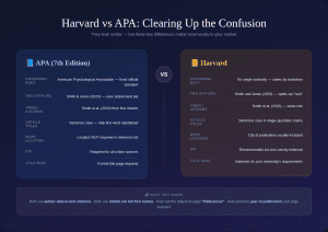 Harvard referencing vs APA referencing differences explained for UK students