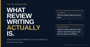 the review what is it university academic definition critical evaluation