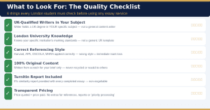 what to look for best essay writing services London quality checklist UK writers