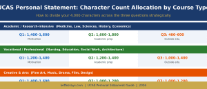 Character Count Allocation Guide by Course Type