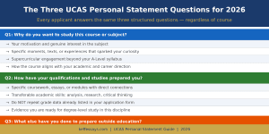 UCAS Three Questions Breakdown